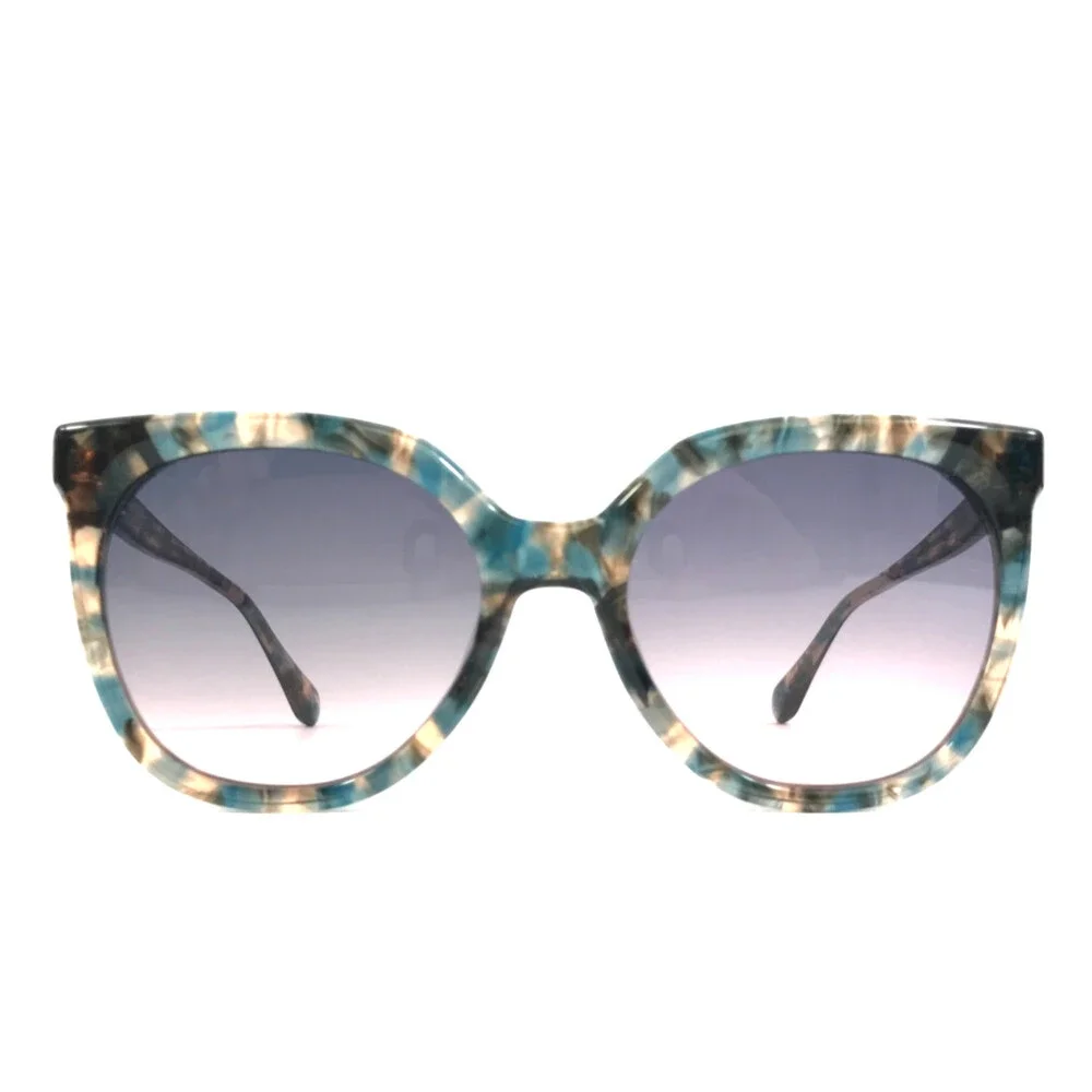 Gigi Studios Sunglasses ALAIA 6688/0 Blue Pink Butterfly with Purple Pink Lenses